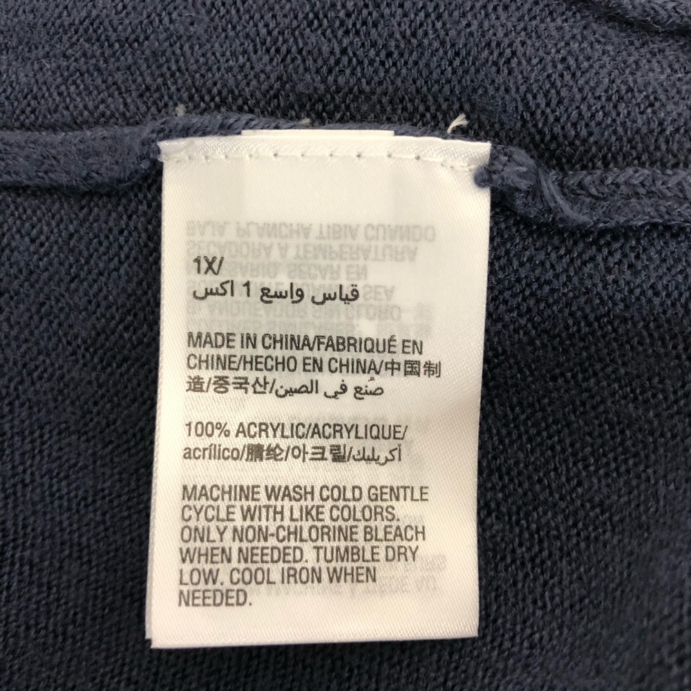 Karen Scott NWT 1X Open Front Cardigan Sweater - Picture 6 of 6